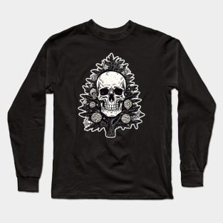 Christmas tree skull Long Sleeve T-Shirt